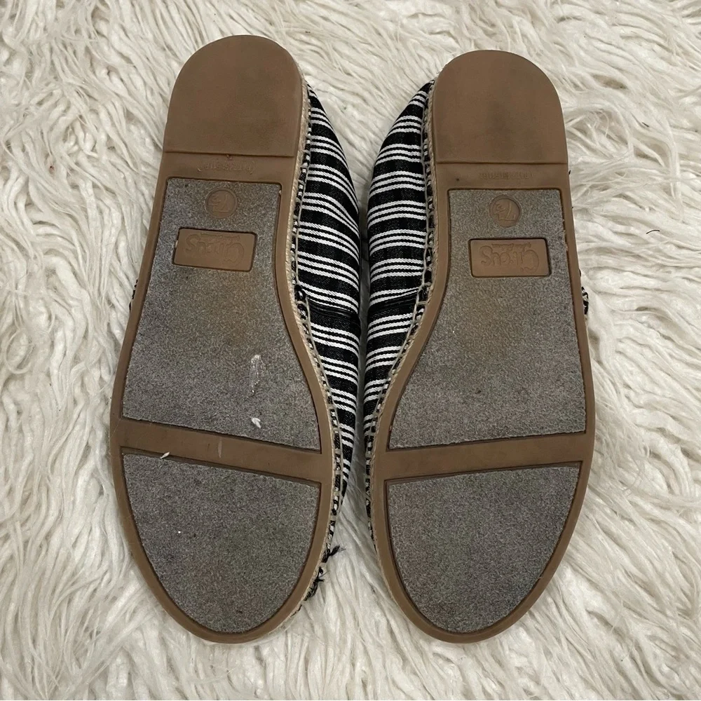 CIRCUS by Sam Edelman Leni-29 Beyonce Boy Bye Striped Espadrille Flats EUC 7.5